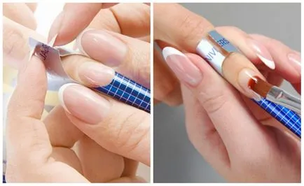 Nail sub formă de acril și gel, pe etape schemă