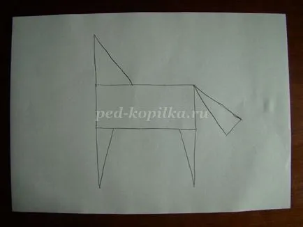 Desen un cal în etape pentru copii