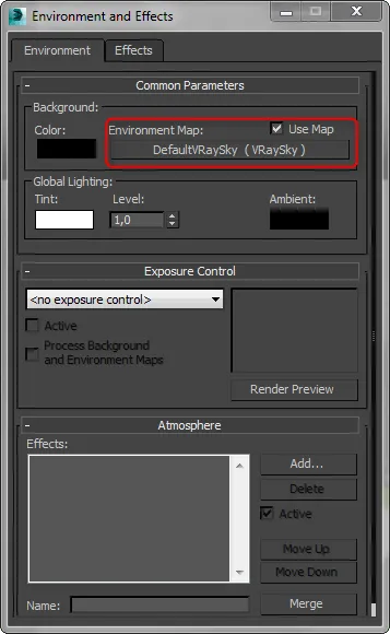 Setarea luminii în vray max 3d