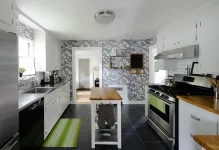 Wallpaper în proiectarea bucătărie și fotografii de interior mici, lipirea și lipirea de pereți (tapet) Wallpaper în proiectarea bucătărie și fotografii de interior mici, lipirea și lipirea pereților