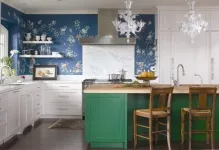 Wallpaper în proiectarea bucătărie și fotografii de interior mici, lipirea și lipirea de pereți (proiectare) Wallpaper în proiectarea bucătărie și fotografii de interior mici, lipirea și lipirea pereților