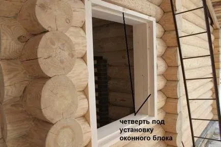 Obsada și okosyachka într-o casă de lemn (casa) Obsada și okosyachka într-o casă de lemn