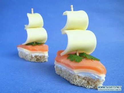 sandwich-uri originale pe masa de vacanță sau bufet, rețete cu fotografii și video (sandwich-uri) sandwich-uri originale pe masa de vacanță sau bufet, rețete cu fotografii și video