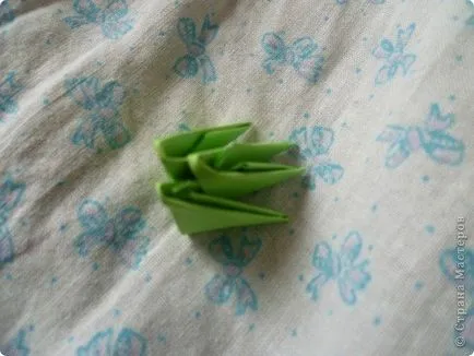 Origami module triunghiulare ale schemei de hârtie pentru începători și tutoriale video