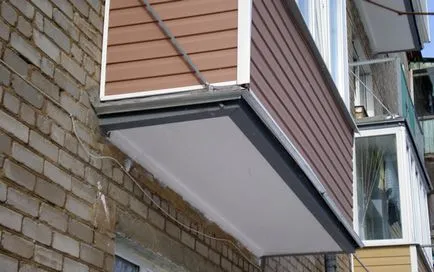 Finisare balcon siding cu mâinile lor tehnologie (siding) de montare Finisare balcon siding cu mâinile lor montură tehnologie