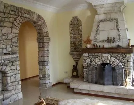 arcade de finisare cu fotografie piatra decorativa, casa de vis (cum să se stabilească în arc cu piatra decorativa) arcade cu fotografie de piatra decorativa de finisare, casa de vis