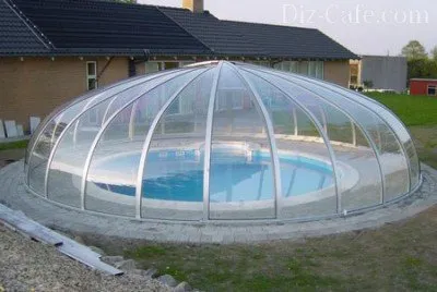Pavilionul pentru piscina cu mâinile lor - pentru construirea de instruire