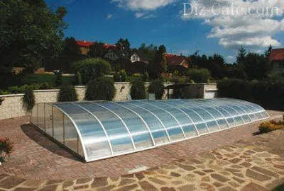 Pavilionul pentru piscina cu mâinile lor - pentru construirea de instruire
