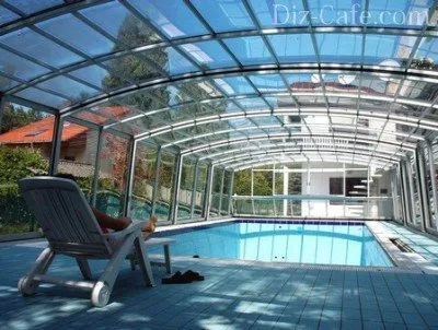 Pavilionul pentru piscina cu mâinile lor - pentru construirea de instruire