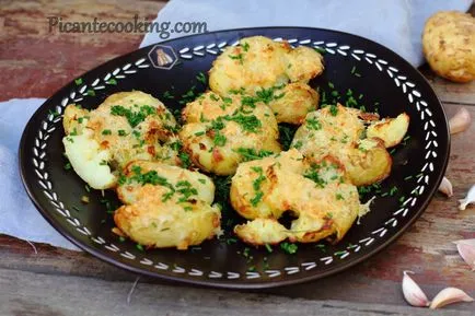 Cartofi copti cu usturoi si branza, picantecooking (cartofi) Cartofi copti cu usturoi și brânză, picantecooking