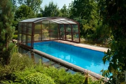 Pavilioane pentru bazine cu tipuri de mâini, avantaje, etapele de constructie