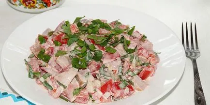 Salata de piept de pui - Retete gustoase pentru file afumat sau fierte cu fotografie (de pui) Salata de piept de pui - Retete gustoase pentru file afumat sau fierte cu fotografii