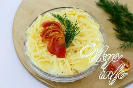 Salata cu cârnați afumat și castravete reteta cu fotografie (proaspete) Salata cu cârnați afumat și castravete reteta cu o fotografie