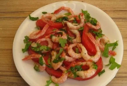 Salata cu creveți și roșii-pas rețete pentru a alege