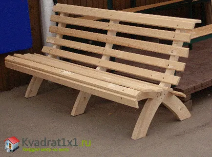 banc de grădină (banc) din lemn pentru a da mâinile, desenele foto