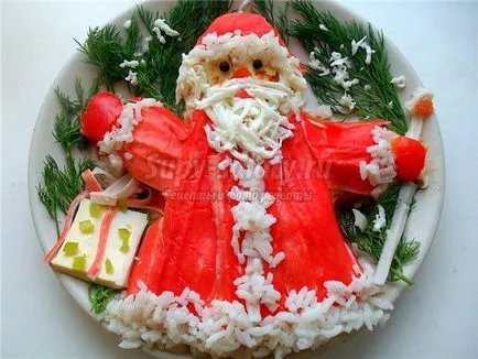 Salata „bastoane de crab cu castravete“