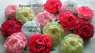 master-class Bujorului kanzashi