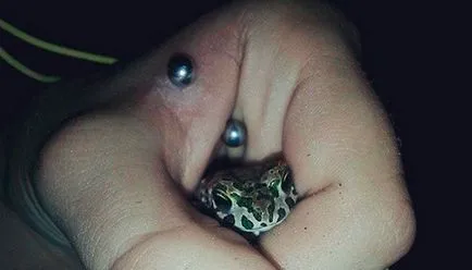 Piercing pe mana in special puncții, pericol și fotografii