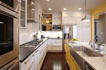 Dispunerea apartamentului cu o bucătărie, fără o fereastră! idei originale și o fotografie de design interior bucătărie, fără o fereastră! (apartamente) Dispunerea apartamentului cu o bucătărie, fără o fereastră! idei originale și o fotografie de design interior bucătărie, fără o fereastră!