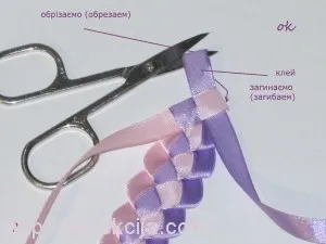 panglici de satin împletitură codite (banda de păr) pigtails impletit panglici de satin