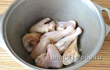 Pilaf cu carne de pui la cuptor - Fotografii rețete (risotto cu carne de pui incremental) Pilaf cu pui la cuptor - fotografii rețete
