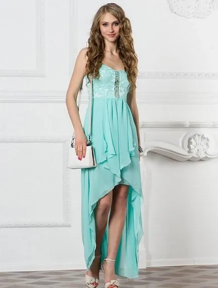Rochie cu un tren cu picioarele deschise nunta, seara, modelul de vară (rochie de vara cu un tren) Rochie cu un tren cu picioare deschise nunta, seara, modelul de vară