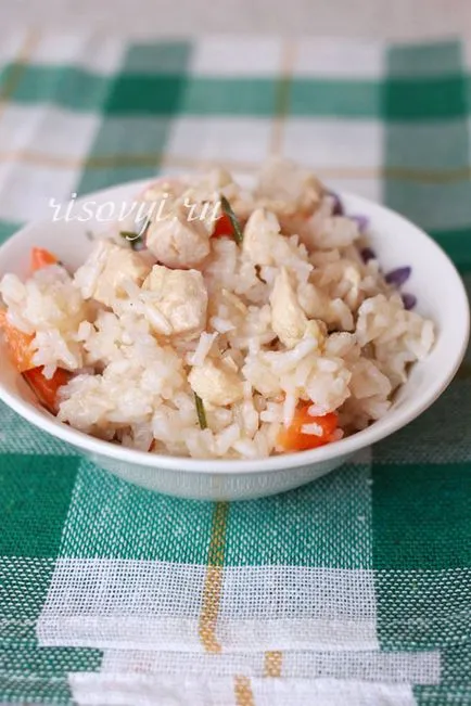 Pilaf cu pui in retetele cuptor (risotto cu reteta de pui în cuptor) Pilaf cu carne de pui în rețetele cuptor