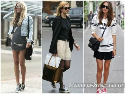 Din ceea ce sa poarte fete Converse 60 fotografie elegant 2017