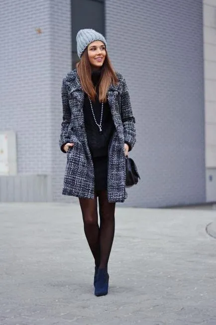 Din ceea ce sa poarte cizme cu tocuri combinatii toamna de moda (cizme cu toc gros) Din ceea ce sa poarte cizme cu tocuri de moda combinatii de toamnă