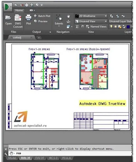 Vizualizarea fișierelor TrueView autocad (TrueView) Vizualizarea fișierelor autocad trueview
