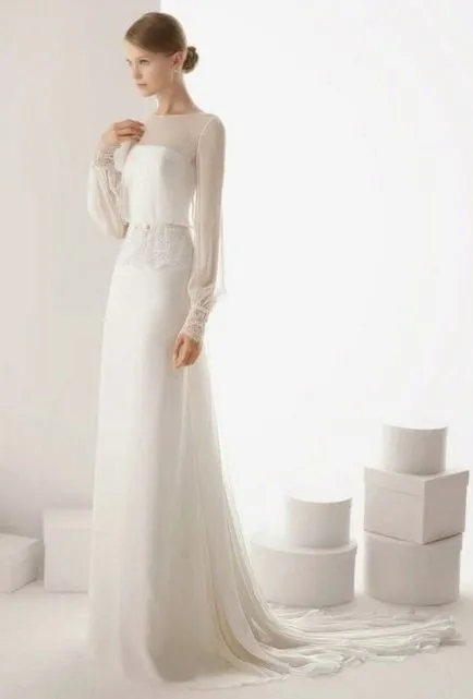 moda stiluri simple rochii de mireasa, scurte, lungi și luxuriante (53 poze)
