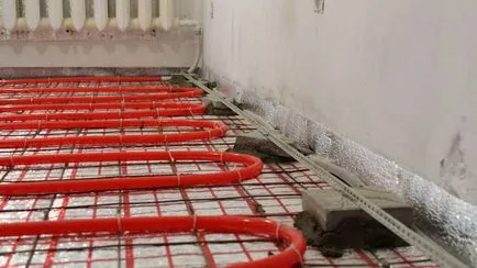 pardoseală cu apă caldă calcularea puterii necesare și lungimea tubului