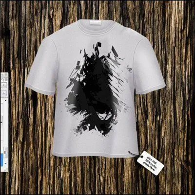 Egal T-shirt în Photoshop (Deschide un nou strat) Desenați un tricou în Photoshop