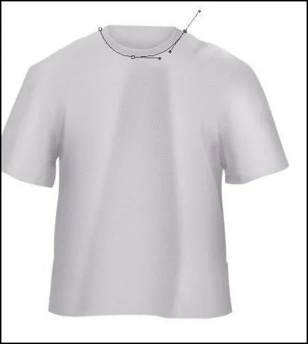 Egal T-shirt în Photoshop (selectați StrokePath cerc) Desenați un tricou în Photoshop