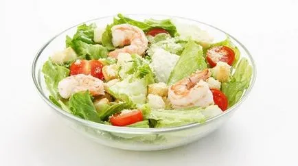 Salata - Caesar - cu rosii cherry - un clasic pe birou