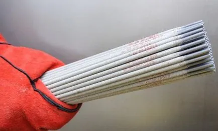 electrozi rutil - aplicație de timbru