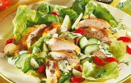 Salatele cu top piept de pui 9 rețete mai populare (ingrediente pentru a pregăti) Salate cu top piept de pui 9 dintre cele mai cunoscute rețete