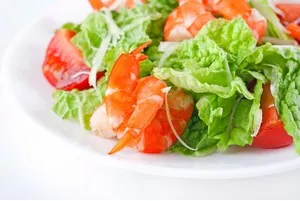 Salata verde si rosii cu crevete (salată) Salata cu creveți și roșii