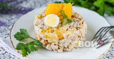 Salata cu pui si portocala - o reteta delicioasa cu pas cu pas fotografii (pui) Salata cu carne de pui si portocale - o reteta delicioasa cu pas cu pas fotografii