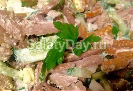 Salata cu crutoane - hrănitoare și benefice pentru reteta digestiv cu fotografii și video