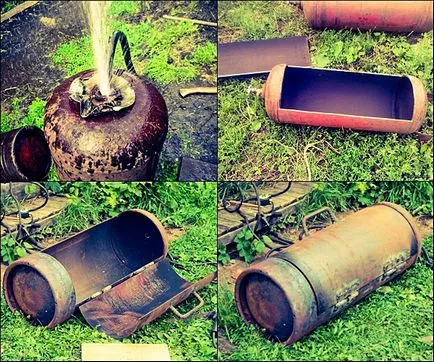 sticla de casă de gaz BBQ cu mâinile (BBQ) butelia de gaz BBQ de casă cu mâinile