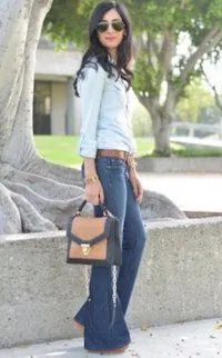 Din ceea ce sa poarte clopot fund de moda sfaturi și 50 de exemple în fotografie (pantaloni evazate) Din ceea ce sa poarte clopot fund de moda sfaturi și 50 de exemple din fotografie