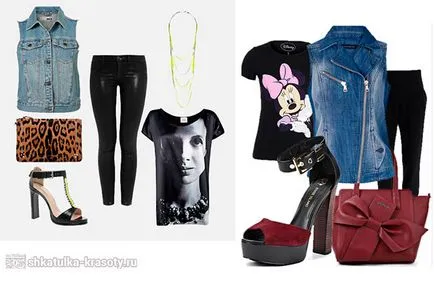 Din ceea ce sa poarte denim Vest - colecție de fotografii, Beauty Box (blugi si o vesta denim) Din ceea ce sa poarte denim Vest - colecție de fotografii, Beauty Box