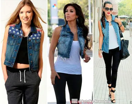 Din ceea ce sa poarte denim Vest - colecție de fotografii, Beauty Box (uzura denim vesta) Din ceea ce sa poarte denim Vest - colecție de fotografii, Beauty Box