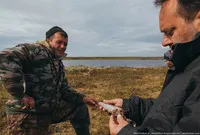 viața românească nord de păstorii de reni în tundra (ren „Harp“ brigadă) viața românească nord de păstorii de reni în tundra