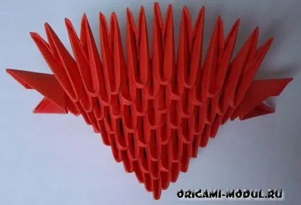 simplu inima origami hârtie și diagrame voluminoase și video