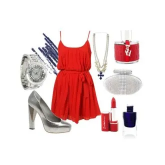 Ce combina rochie rosie