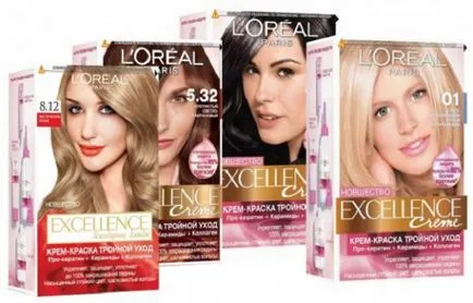 Gentle de colorare a părului Loreal ekselans paleta