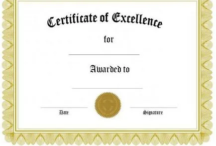 Certificate - este faptul că tipurile de certificate