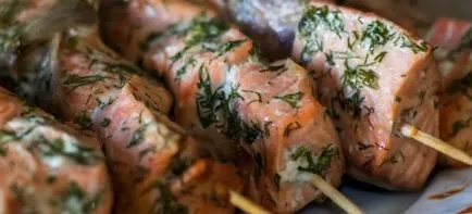 Frigarui de pește - retete pe gratar si in cuptor (cuptor) Frigarui de pește - retete pe gratar si in cuptor